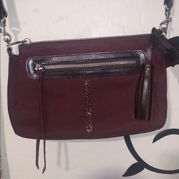 Patricia Nash Elegant Burgundy Leather Shoulder Bag - Picture 1 of 9